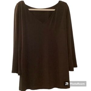 Vintage Ellen Tracy black tunic.  Size L . Mystigoth ready.